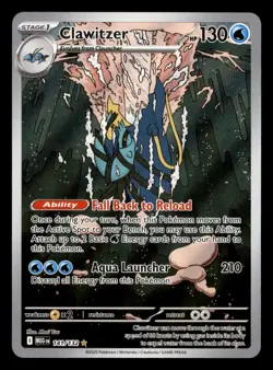Clawitzer 141/132 MEG Mega Evolution Pokemon Near Mint - Image 1