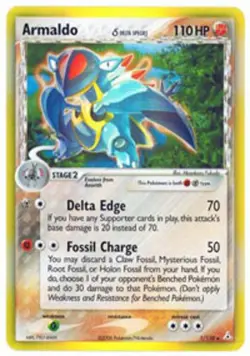 1x Armaldo - 1/110 - Holo Rare Heavily Played Pokemon EX - Holon Phantoms - Image 1