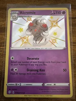 Pokemon Shining Fates * Shiny Vault Alcremie * Rare Holo SV058/SV122 * 2021 - Image 1