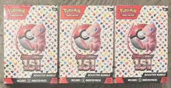 Pokemon 151 Booster Box Lot of 3 (6 packs each/18 total packs) TCG - Image 1