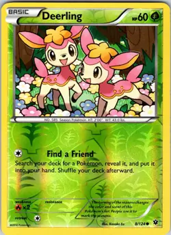 Deerling 8/124 XY - Fates Collide Pokemon TCG NM Reverse Holo - Image 1