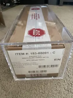 Pokemon Silver Tempest Booster Box Case SWSH12 Sealed w/ Acrylic Case - Image 1