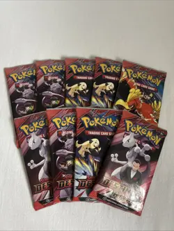 Pokemon TCG Scarlet & Violet Destined Rivals Booster Packs X9 New & Sealed - Image 1
