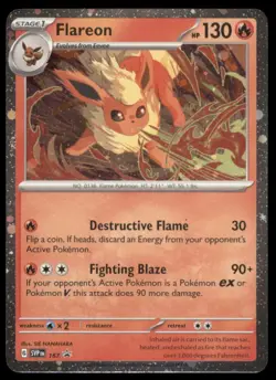 FLAREON SVP 167 BLACK STAR PROMO POKEMON HOLO NM - Image 2