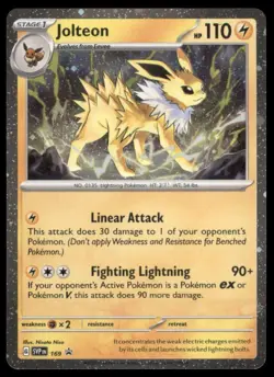 JOLTEON SVP 169 BLACK STAR PROMO POKEMON HOLO NM - Image 2