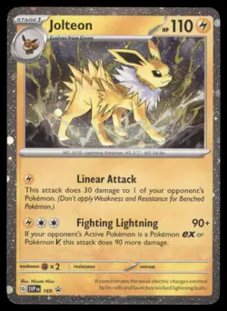 JOLTEON SVP 169 BLACK STAR PROMO POKEMON HOLO NM - Image 2