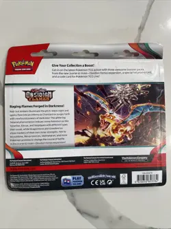 Pokemon TCG Scarlet & Violet - Obsidian Flames Booster Blister - 3 Packs 820650853784 - Image 2
