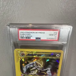 Pokemon Skyridge Box Topper #12 Kabutops Promo Holo 2003 PSA 10 Gem Mint - Image 2