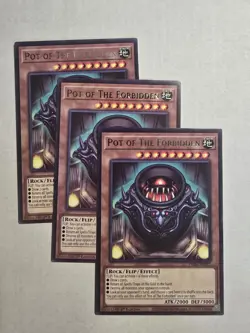 3x Pot of the Forbidden 1st Edition Rare PHRE-EN027 Yu-Gi-Oh! - Image 1