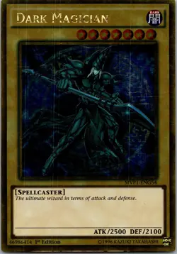 Yugioh Dark Magician MVP1-ENG54 1st Edition Gold Rare NM - Image 1