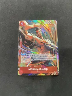 One Piece CCG Carrying On His Will Monkey D. Garp (Alt Art) OP13-016 - Image 2