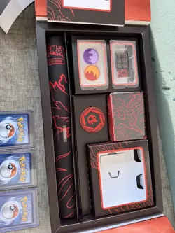 Team Rockets Moltres Promo Cards EX UPC Box Opened With Items, No Packs - Image 3