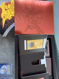 Team Rockets Moltres Promo Cards EX UPC Box Opened With Items, No Packs - Image 5