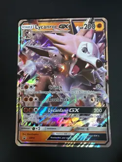 JUMBO OVERSIZED Lycanroc GX SM14 Blackstar Promo - Pokemon Card - Image 1
