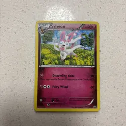 Sylveon XY04 Black Star Promo Holo Rare Pokemon Card MP - Image 1