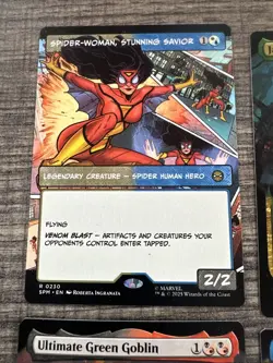 MTG Magic Spider-Man Spiderman Lot Of 6 Extended Art Rare Cards - Image 2