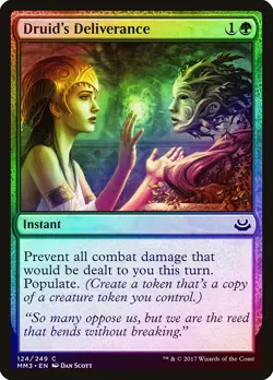 Druid's Deliverance FOIL Modern Masters 2017 NM Green Common MTG CARD ABUGames - Image 1