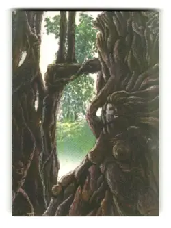 1994 Ed Beard Jr. Flights of Fantasy Trading Card Horror #27 Forest - Image 1