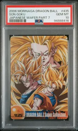 PSA10 435 Son Goku Morinaga Dragon Ball Wafer Card - Image 1