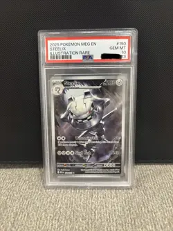 Pokemon TCG Steelix 150/132 Illustration Rare Holo Card Mega Evolution PSA 10 - Image 1