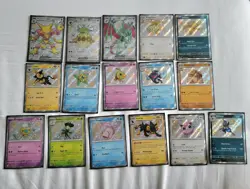 Pokemon Paldean Fates Lot of 16 Cards - Baby Shiny, FA Shiny - Image 1