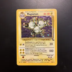 Magneton - 11/62 - Pokemon Fossil Unlimited Holo Rare Card WOTC HP - Image 1