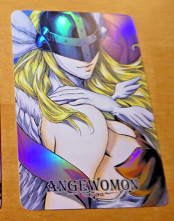 ANIME MANGA CARD SMAK3 PRISM HOLO MIRROR DARK CARTE ANGEWOMON ACG ** - Image 1