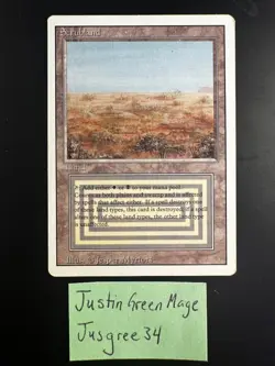 Scrubland - Revised - MTG Magic the Gathering - Lightly Played - Image 1