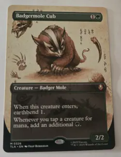Badgermole Cub (Borderless) Avatar: The Last Airbender Regular - Image 1
