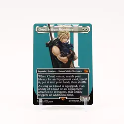 Cloud, Midgar Mercenary - 375 Final Fantasy Borderless Mythic Magic - NM/MINT - Image 1
