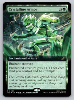 Crystalline Armor FOIL Extended Art - MTG Avatar: The Last Airbender TLA - Image 1