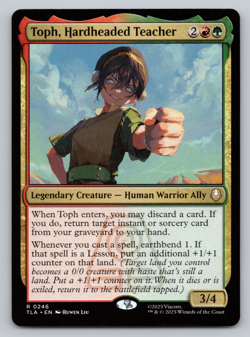 Toph, Hardheaded Teacher - MTG Avatar: The Last Airbender TLA - Image 1