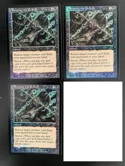 MTG 3X FOIL SCOURGE REAPING THE GRAVES NM MAGIC THE GATHERING COMMON BLACK - Image 4