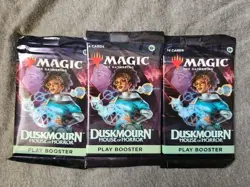MtG - Duskmourn - 3 (Three) House Of Horror Play Booster Pack - Image 1