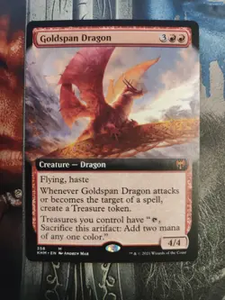 Goldspan Dragon (Extended Art) Kaldheim Regular - Image 1