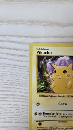 Red Cheek Pikachu (Shadowless) 58/102 MP & 1999 Jungle Pikachu 60/64 LP Pokemon - Image 4