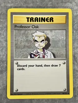 Professor Oak 088/102 Pokemon TCG Base Set Vintage WOTC Regular (Light Play) 4 - Image 1