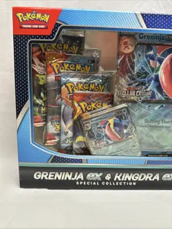 Pokemon Greninja ex & Kingdra ex Special Collection Box 8 Booster Packs NEW - Image 3