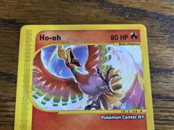 Pokemon 2002 Black Star Promo #52 HO-OH **pokemon center stamped** Not Played - Image 2