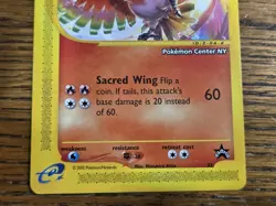 Pokemon 2002 Black Star Promo #52 HO-OH **pokemon center stamped** Not Played - Image 3