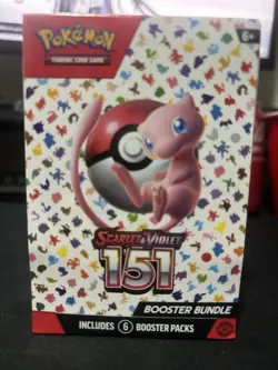 Pokemon Scarlet Violet 151 Mew Booster Bundle 6 Pack, Factory-Sealed - Image 1
