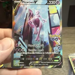 Mewtwo V 072/078 Pokemon Go: Sword & Shield ALTERNATE FULL ART - Image 1