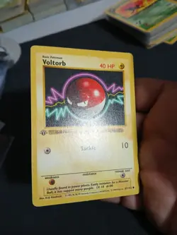 1999 Voltorb- 67/102 Base Set 1st Ed Shadowless Pokemon - MP - Image 3