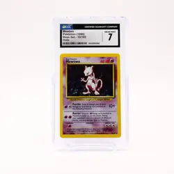 Mewtwo - 10/102 CGC 7 Base Set Unlimited Holo Rare Pokemon - NM - Image 1