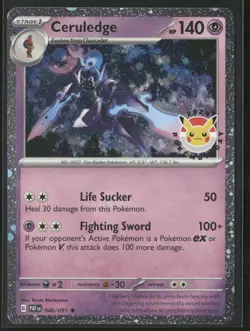 Ceruledge - (Pokemon Day 2024) (Cosmos Holo) 040/091 - Pokemon TCG - Image 1