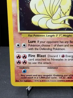 Pokemon TCG WOTC Base Set 2 Ninetales 13/130 Holo Rare Unlimited NM - Image 5