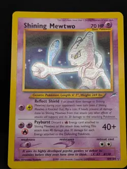 Shining Mewtwo 109/105 Neo Destiny Holo Ultra Secret Rare Pokemon TCG WOTC LP+ - Image 3