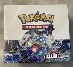 Pokemon Scarlet & Violet Stellar Crown Booster Box 36 Packs Sealed - Image 1