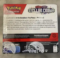 Pokemon Scarlet & Violet Stellar Crown Booster Box 36 Packs Sealed - Image 2