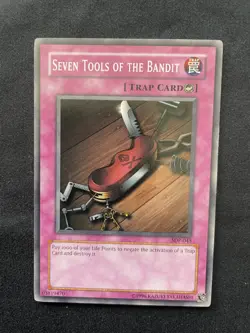 Yu-Gi-Oh! Seven Tools of the Bandit MRD-EN129 Unlimited holo Super Rate - LP - Image 1
